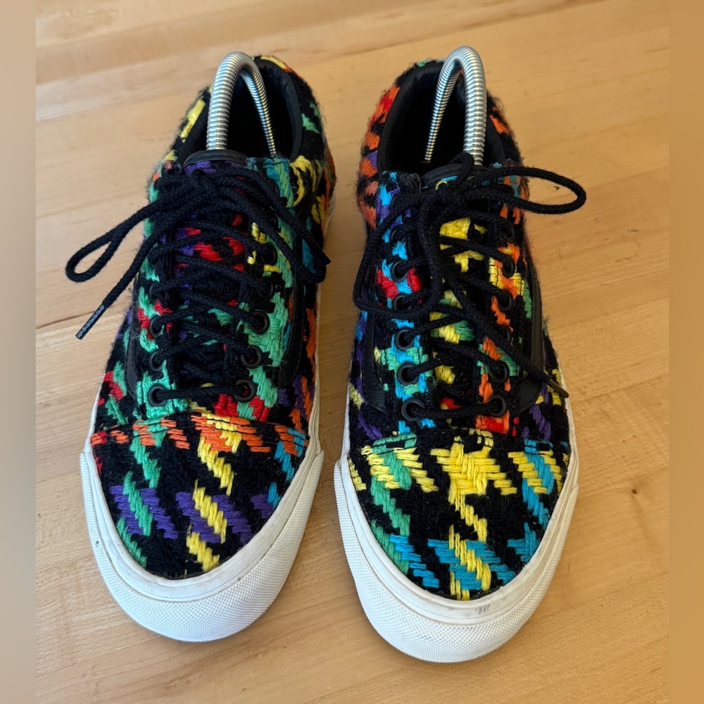 RARE* VANS Old Skool x Barneys New York Tweed Sneakers Sz 8.5 Men’s 10 Women's - Picture 2 of 10